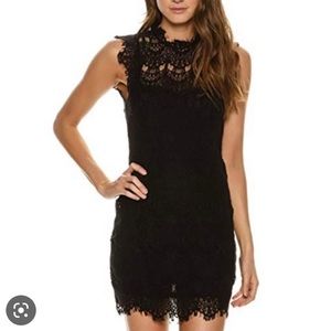 Free people backless lace dress
